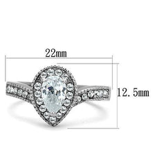 Load image into Gallery viewer, Wedding Rings for Women Engagement Cubic Zirconia Promise Ring Set for Her in Silver Tone Ibadan - Jewelry Store by Erik Rayo
