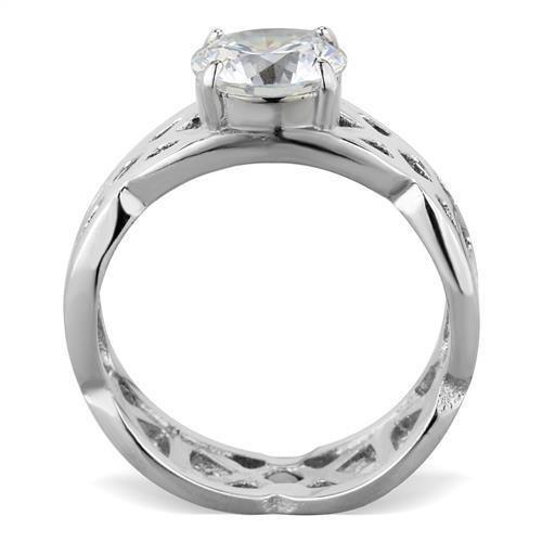 Wedding Rings for Women Engagement Cubic Zirconia Promise Ring Set for Her in Silver Tone Istanbul - Jewelry Store by Erik Rayo