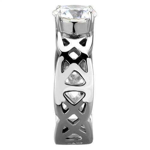 Wedding Rings for Women Engagement Cubic Zirconia Promise Ring Set for Her in Silver Tone Istanbul - Jewelry Store by Erik Rayo
