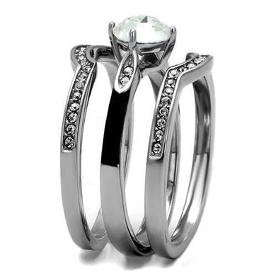 Wedding Rings for Women Engagement Cubic Zirconia Promise Ring Set for Her in Silver Tone Italy - Jewelry Store by Erik Rayo