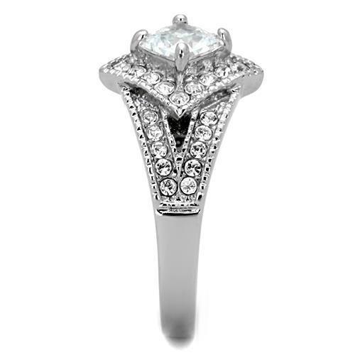 Wedding Rings for Women Engagement Cubic Zirconia Promise Ring Set for Her in Silver Tone Izmir - Jewelry Store by Erik Rayo