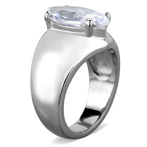 Wedding Rings for Women Engagement Cubic Zirconia Promise Ring Set for Her in Silver Tone Kabul - Jewelry Store by Erik Rayo