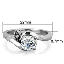 Load image into Gallery viewer, Wedding Rings for Women Engagement Cubic Zirconia Promise Ring Set for Her in Silver Tone Kaduna - Jewelry Store by Erik Rayo
