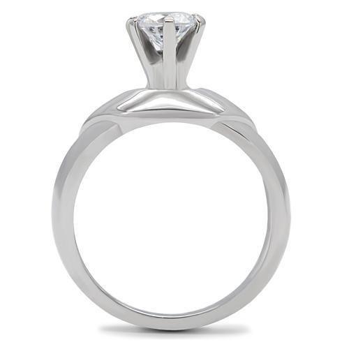 Wedding Rings for Women Engagement Cubic Zirconia Promise Ring Set for Her in Silver Tone Kano - Jewelry Store by Erik Rayo