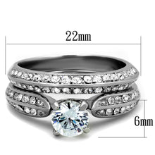 Load image into Gallery viewer, Wedding Rings for Women Engagement Cubic Zirconia Promise Ring Set for Her in Silver Tone Kawasaki - Jewelry Store by Erik Rayo
