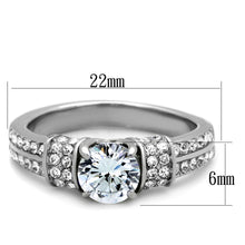 Load image into Gallery viewer, Wedding Rings for Women Engagement Cubic Zirconia Promise Ring Set for Her in Silver Tone Kazan - Jewelry Store by Erik Rayo
