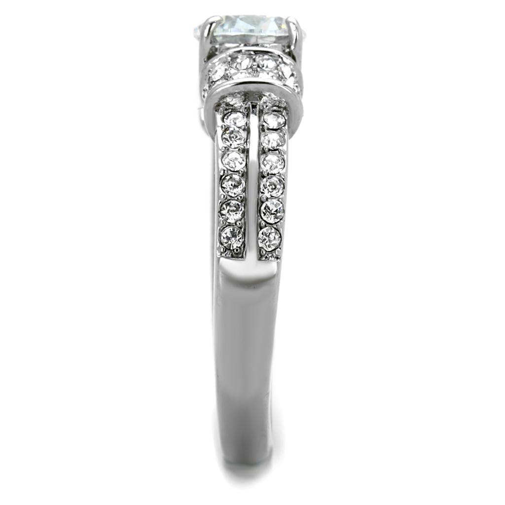 Wedding Rings for Women Engagement Cubic Zirconia Promise Ring Set for Her in Silver Tone Kazan - Jewelry Store by Erik Rayo