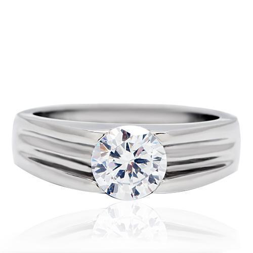 Wedding Rings for Women Engagement Cubic Zirconia Promise Ring Set for Her in Silver Tone Khulna - Jewelry Store by Erik Rayo