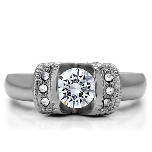 Wedding Rings for Women Engagement Cubic Zirconia Promise Ring Set for Her in Silver Tone Kiev - Jewelry Store by Erik Rayo