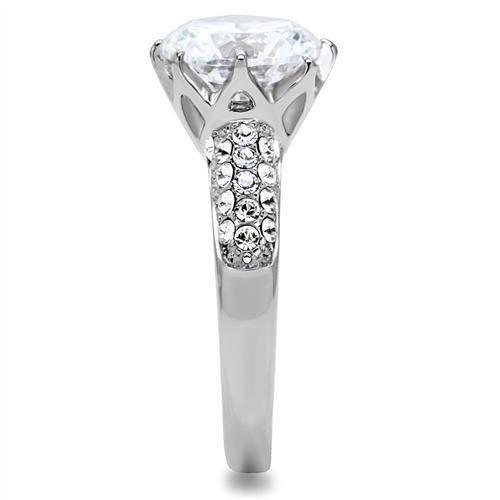 Wedding Rings for Women Engagement Cubic Zirconia Promise Ring Set for Her in Silver Tone La Paz - Jewelry Store by Erik Rayo