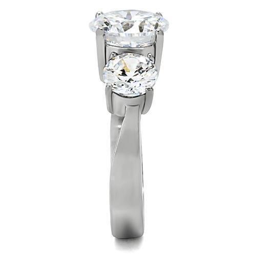 Wedding Rings for Women Engagement Cubic Zirconia Promise Ring Set for Her in Silver Tone London - Jewelry Store by Erik Rayo