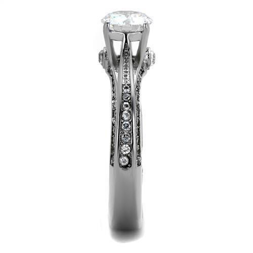 Wedding Rings for Women Engagement Cubic Zirconia Promise Ring Set for Her in Silver Tone Madrid - Jewelry Store by Erik Rayo