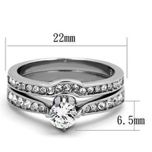 Load image into Gallery viewer, Wedding Rings for Women Engagement Cubic Zirconia Promise Ring Set for Her in Silver Tone Manaus - Jewelry Store by Erik Rayo
