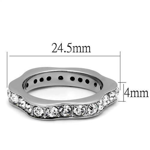 Wedding Rings for Women Engagement Cubic Zirconia Promise Ring Set for Her in Silver Tone Marche - Jewelry Store by Erik Rayo