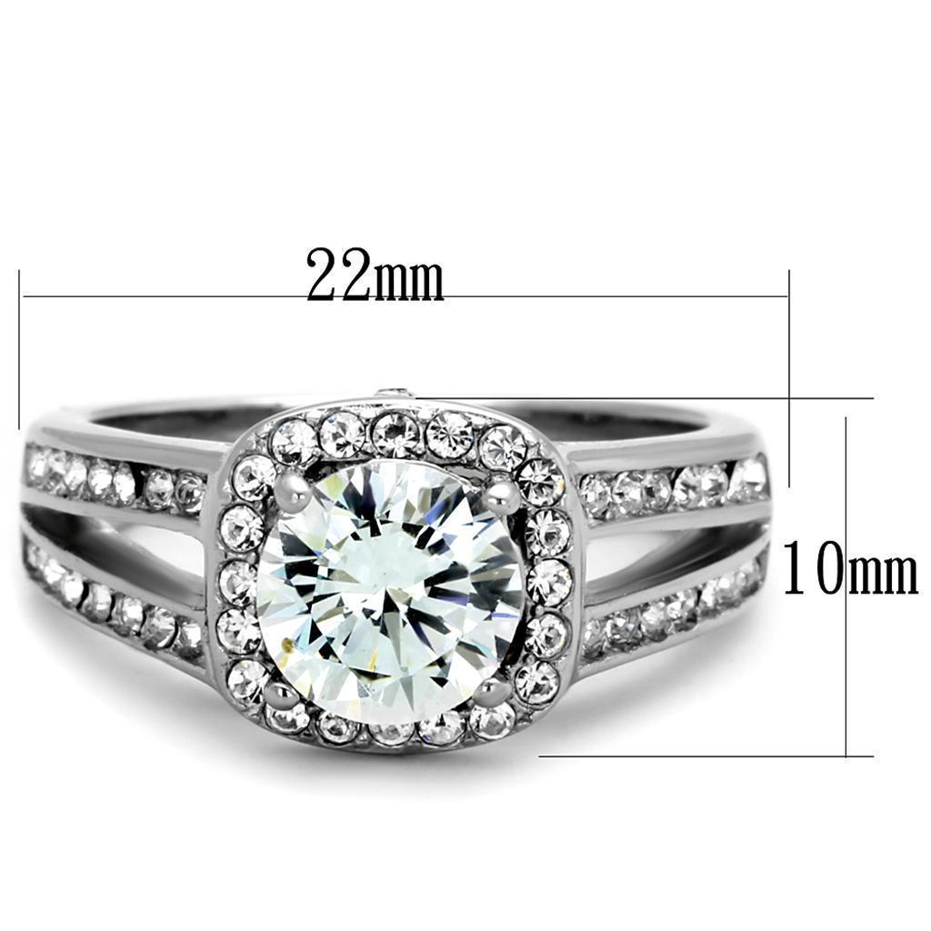 Wedding Rings for Women Engagement Cubic Zirconia Promise Ring Set for Her in Silver Tone Medina - Jewelry Store by Erik Rayo