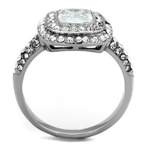Wedding Rings for Women Engagement Cubic Zirconia Promise Ring Set for Her in Silver Tone Minsk - Jewelry Store by Erik Rayo