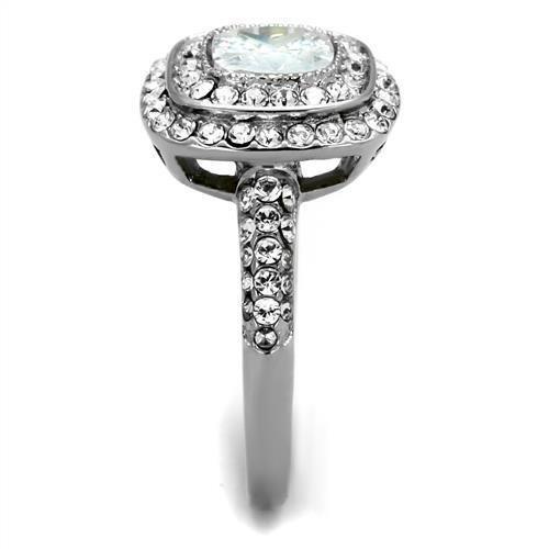 Wedding Rings for Women Engagement Cubic Zirconia Promise Ring Set for Her in Silver Tone Minsk - Jewelry Store by Erik Rayo