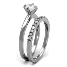 Load image into Gallery viewer, Wedding Rings for Women Engagement Cubic Zirconia Promise Ring Set for Her in Silver Tone Monterrey - Jewelry Store by Erik Rayo
