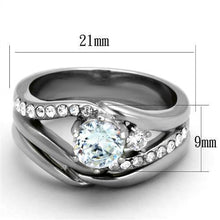 Load image into Gallery viewer, Wedding Rings for Women Engagement Cubic Zirconia Promise Ring Set for Her in Silver Tone Multan - Jewelry Store by Erik Rayo
