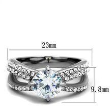 Load image into Gallery viewer, Wedding Rings for Women Engagement Cubic Zirconia Promise Ring Set for Her in Silver Tone Nairobi - Jewelry Store by Erik Rayo
