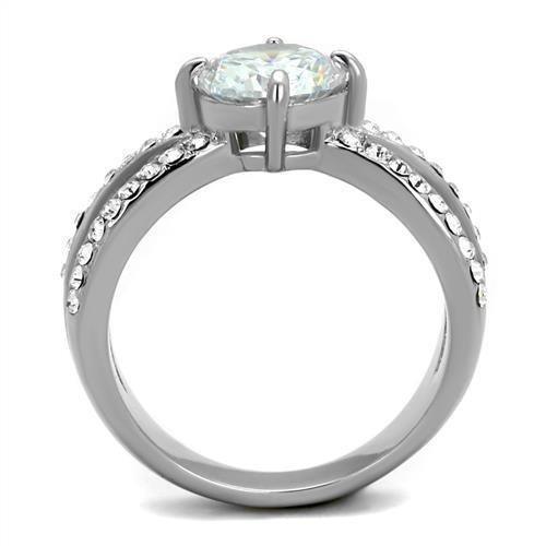 Wedding Rings for Women Engagement Cubic Zirconia Promise Ring Set for Her in Silver Tone Nairobi - Jewelry Store by Erik Rayo