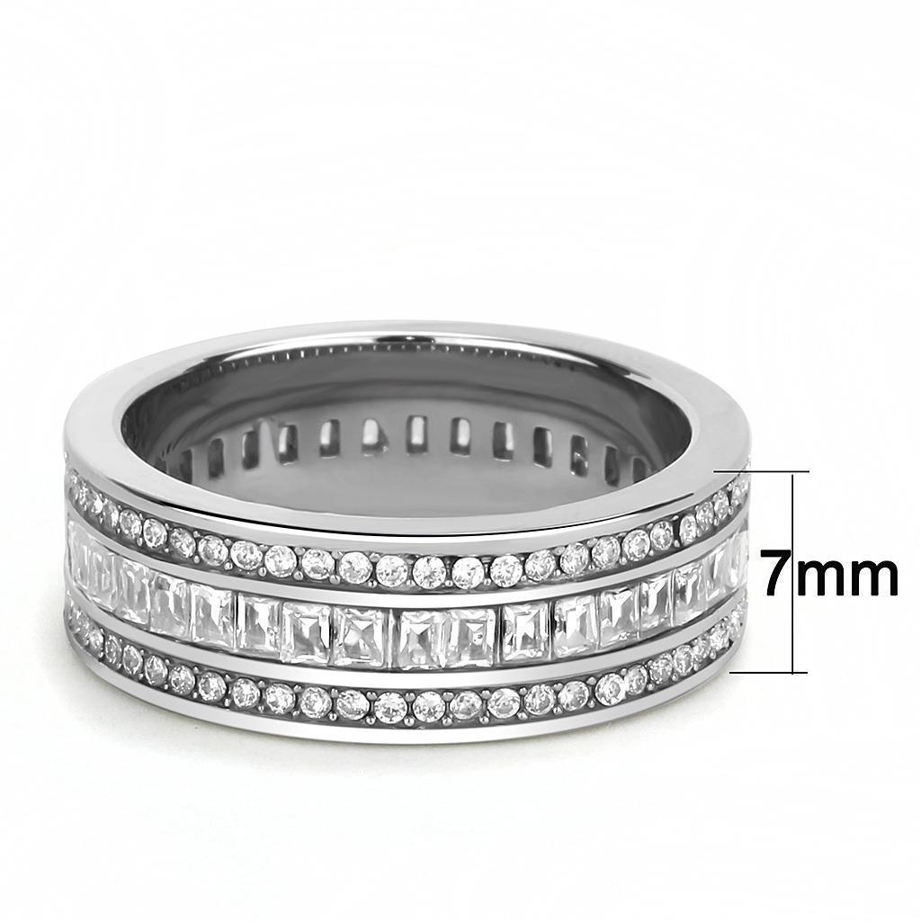 Wedding Rings for Women Engagement Cubic Zirconia Promise Ring Set for Her in Silver Tone Naples - Jewelry Store by Erik Rayo