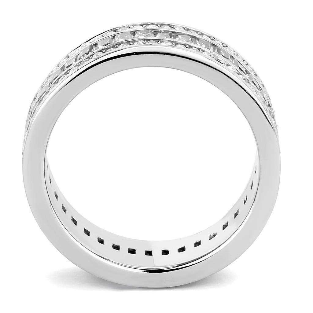 Wedding Rings for Women Engagement Cubic Zirconia Promise Ring Set for Her in Silver Tone Naples - Jewelry Store by Erik Rayo
