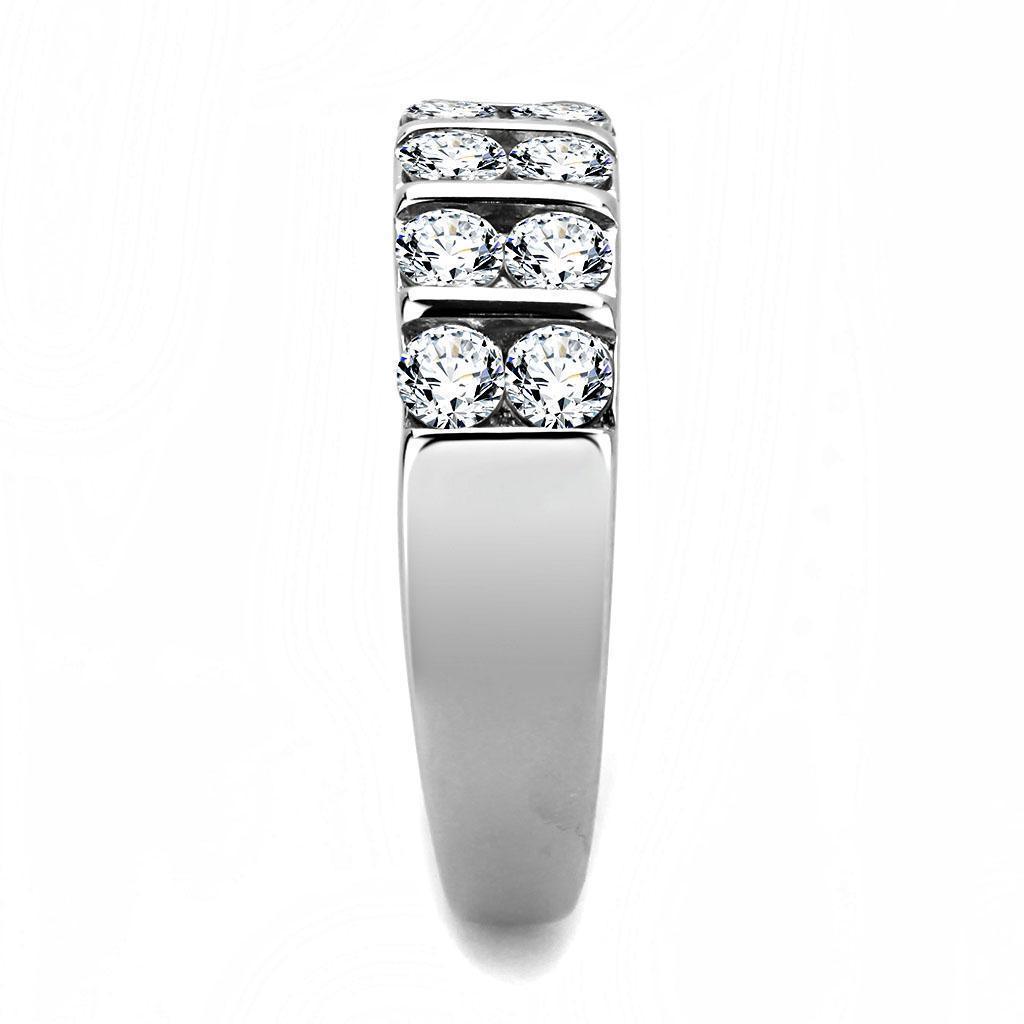 Wedding Rings for Women Engagement Cubic Zirconia Promise Ring Set for Her in Silver Tone Nola - Jewelry Store by Erik Rayo