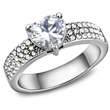 Load image into Gallery viewer, Wedding Rings for Women Engagement Cubic Zirconia Promise Ring Set for Her in Silver Tone Portici - Jewelry Store by Erik Rayo
