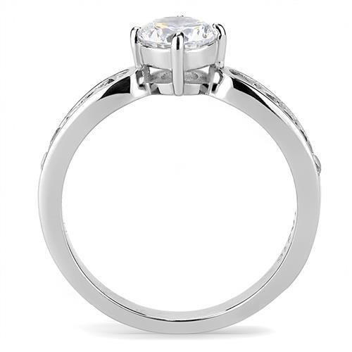 Wedding Rings for Women Engagement Cubic Zirconia Promise Ring Set for Her in Silver Tone Potenza - Jewelry Store by Erik Rayo