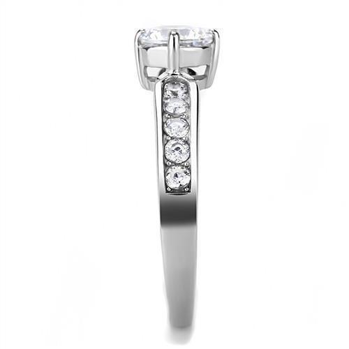 Wedding Rings for Women Engagement Cubic Zirconia Promise Ring Set for Her in Silver Tone Potenza - Jewelry Store by Erik Rayo