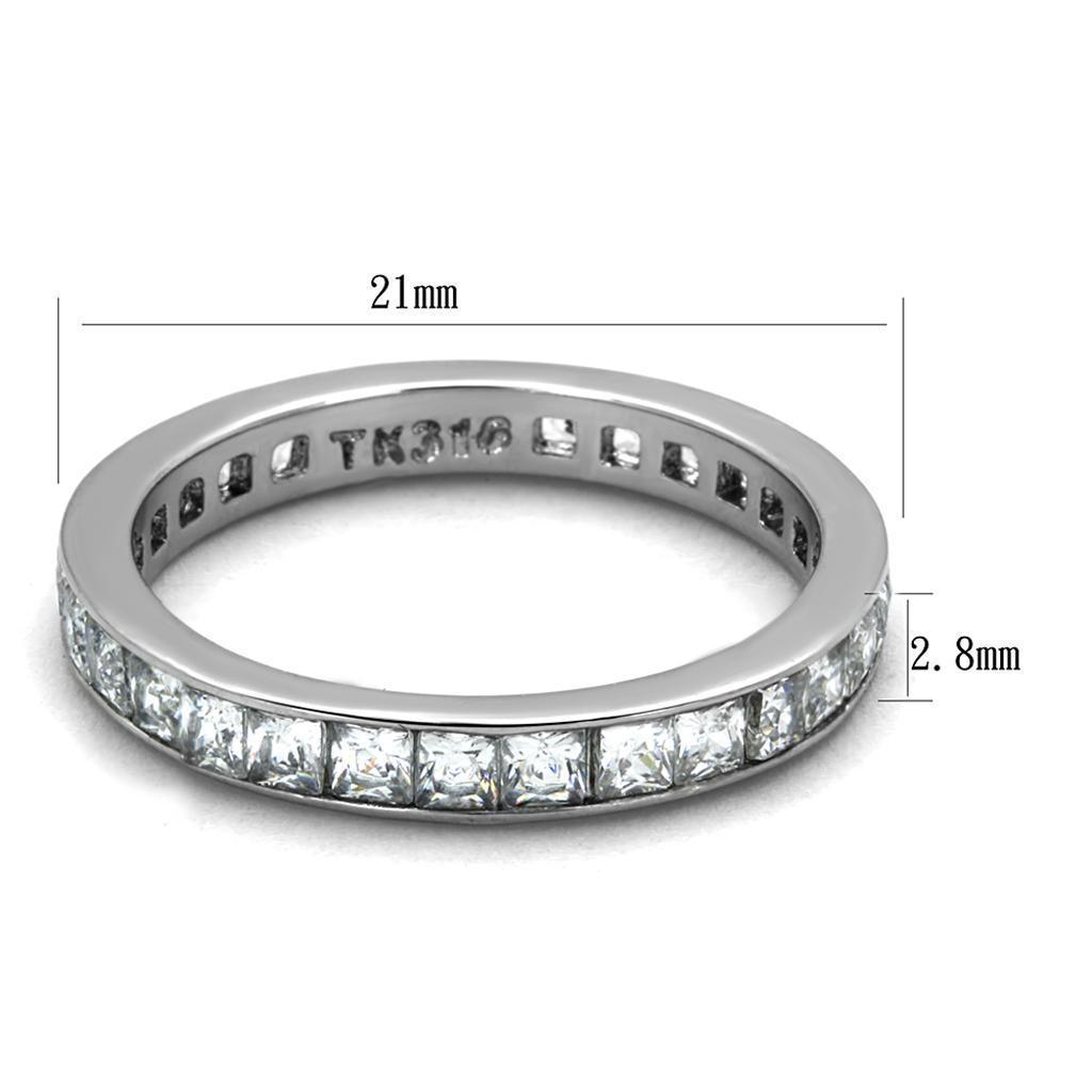 Wedding Rings for Women Engagement Cubic Zirconia Promise Ring Set for Her in Silver Tone Rabat - Jewelry Store by Erik Rayo
