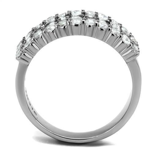 Wedding Rings for Women Engagement Cubic Zirconia Promise Ring Set for Her in Silver Tone Sao Paulo - Jewelry Store by Erik Rayo