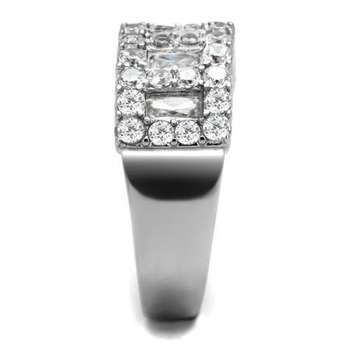 Wedding Rings for Women Engagement Cubic Zirconia Promise Ring Set for Her in Silver Tone Sao Paulo - Jewelry Store by Erik Rayo