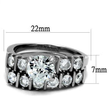 Load image into Gallery viewer, Wedding Rings for Women Engagement Cubic Zirconia Promise Ring Set for Her in Silver Tone Semarang - Jewelry Store by Erik Rayo
