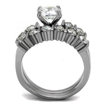 Load image into Gallery viewer, Wedding Rings for Women Engagement Cubic Zirconia Promise Ring Set for Her in Silver Tone Semarang - Jewelry Store by Erik Rayo
