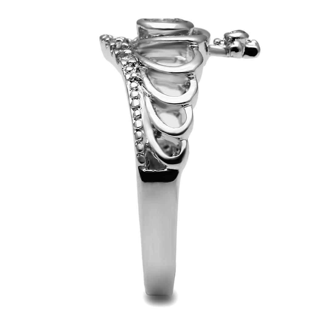 Wedding Rings for Women Engagement Cubic Zirconia Promise Ring Set for Her in Silver Tone Shangai with Cross - Jewelry Store by Erik Rayo