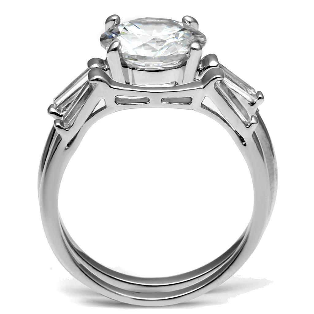Wedding Rings for Women Engagement Cubic Zirconia Promise Ring Set for Her in Silver Tone St Petersburg - Jewelry Store by Erik Rayo
