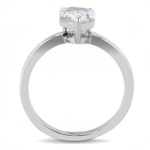 Wedding Rings for Women Engagement Cubic Zirconia Promise Ring Set for Her in Silver Tone Teramo - Jewelry Store by Erik Rayo