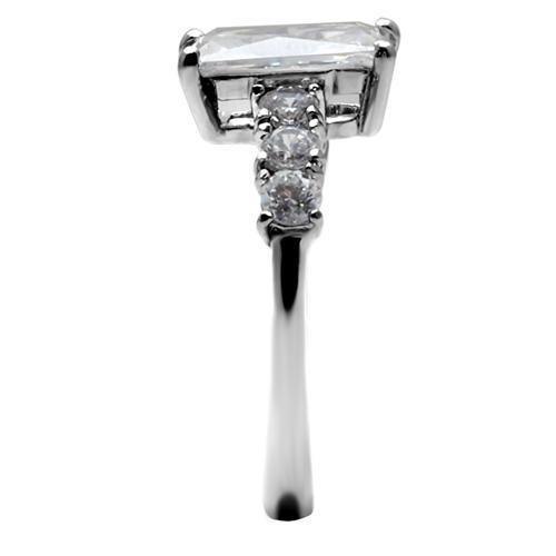 Wedding Rings for Women Engagement Cubic Zirconia Promise Ring Set for Her in Silver Tone TK002 - Jewelry Store by Erik Rayo