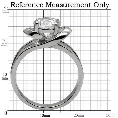Wedding Rings for Women Engagement Cubic Zirconia Promise Ring Set for Her in Silver Tone TK066 - Jewelry Store by Erik Rayo