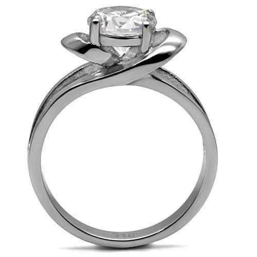 Wedding Rings for Women Engagement Cubic Zirconia Promise Ring Set for Her in Silver Tone TK066 - Jewelry Store by Erik Rayo