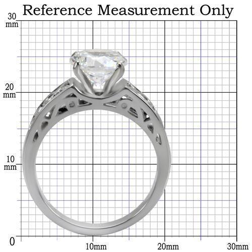 Wedding Rings for Women Engagement Cubic Zirconia Promise Ring Set for Her in Silver Tone TK069 - Jewelry Store by Erik Rayo