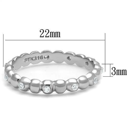 Wedding Rings for Women Engagement Cubic Zirconia Promise Ring Set for Her in Silver Tone UFA - Jewelry Store by Erik Rayo