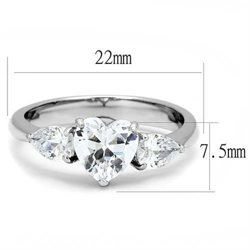 Wedding Rings for Women Engagement Cubic Zirconia Promise Ring Set for Her in Silver Tone Varanasi - Jewelry Store by Erik Rayo