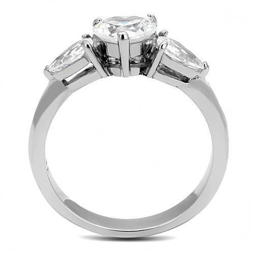 Wedding Rings for Women Engagement Cubic Zirconia Promise Ring Set for Her in Silver Tone Varanasi - Jewelry Store by Erik Rayo