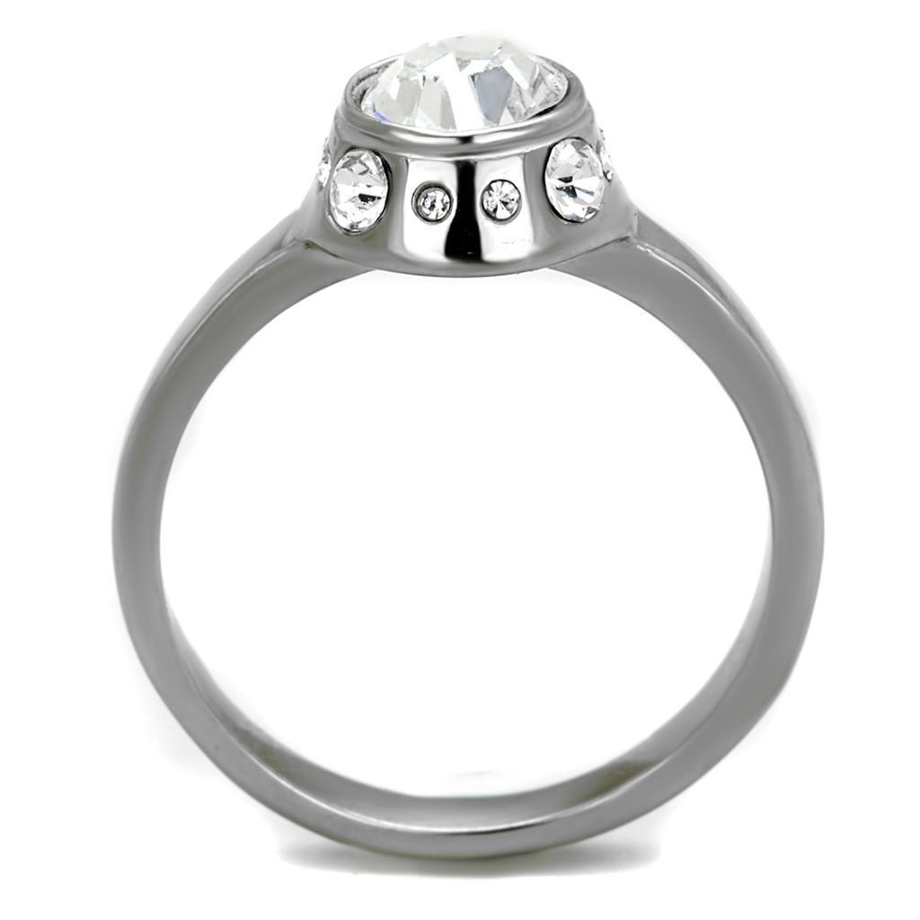Wedding Rings for Women Engagement Cubic Zirconia Promise Ring Set for Her in Silver Tone with Top Grade Crystal Caserta - Jewelry Store by Erik Rayo