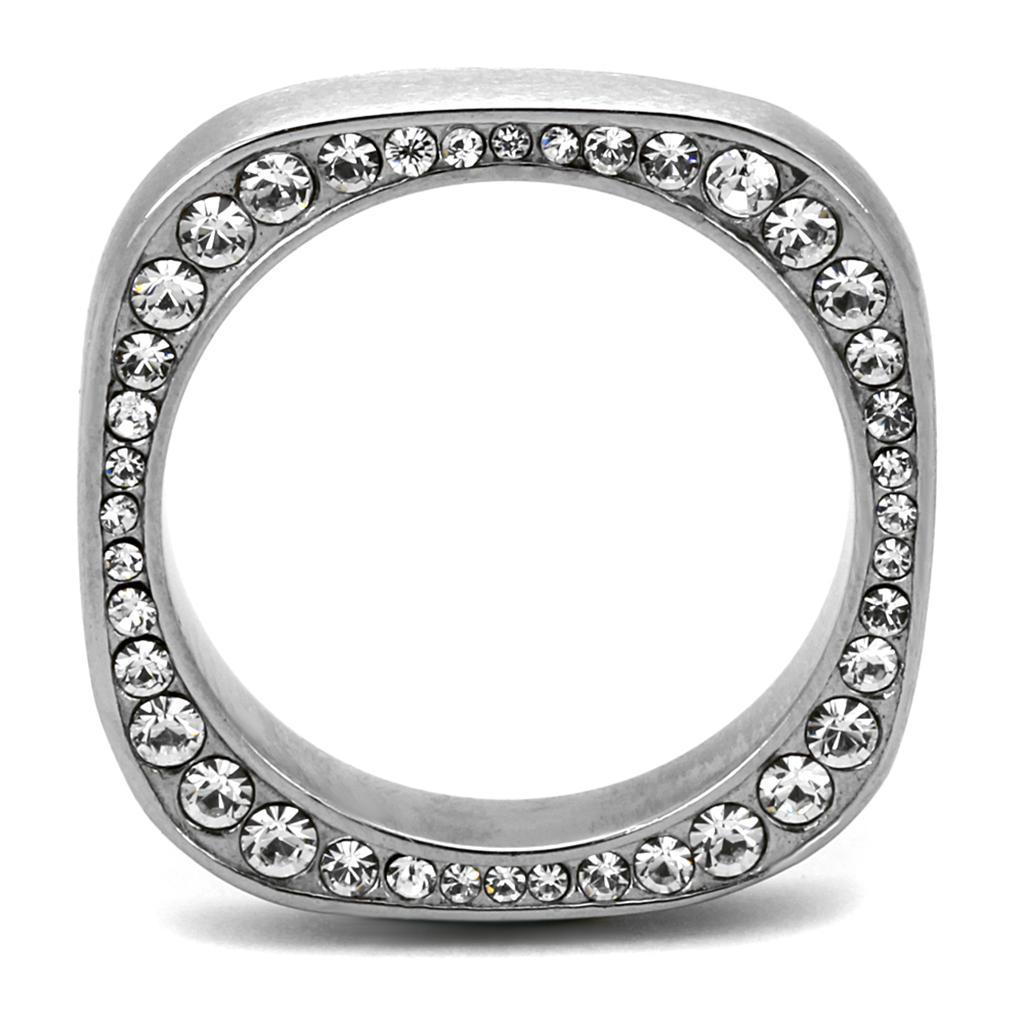 Wedding Rings for Women Engagement Cubic Zirconia Promise Ring Set for Her in Silver Tone with Top Grade Crystal Ercolano - Jewelry Store by Erik Rayo