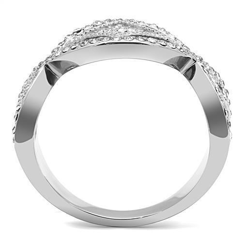 Wedding Rings for Women Engagement Cubic Zirconia Promise Ring Set for Her in Silver Tone with Top Grade Crystal Liguri - Jewelry Store by Erik Rayo