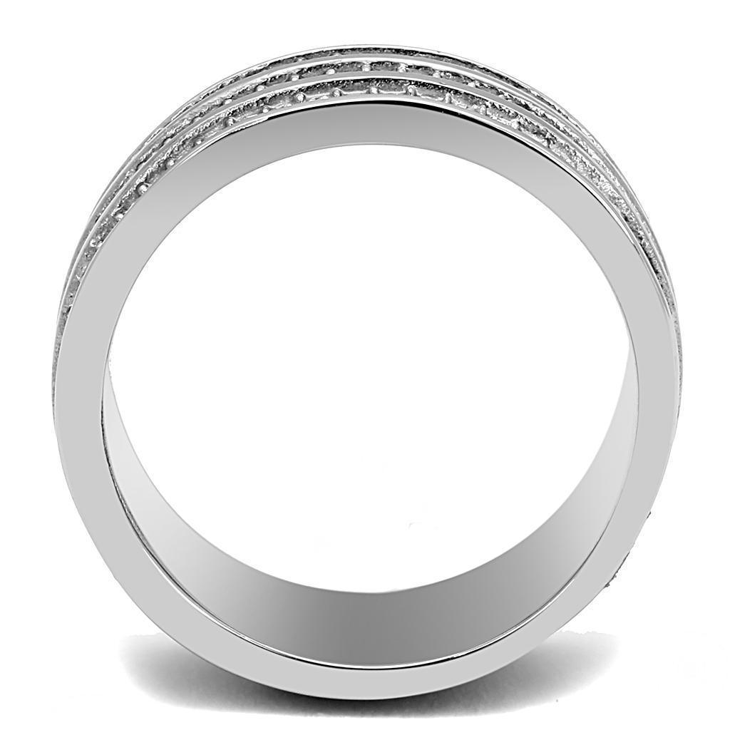 Wedding Rings for Women Engagement Cubic Zirconia Promise Ring Set for Her in Silver Tone with Top Grade Crystal Liguria - Jewelry Store by Erik Rayo